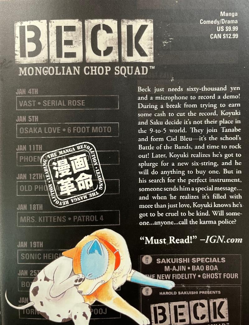 Review: BECK: Mongolian Chop Squad (anime) – Art of the Cartoon